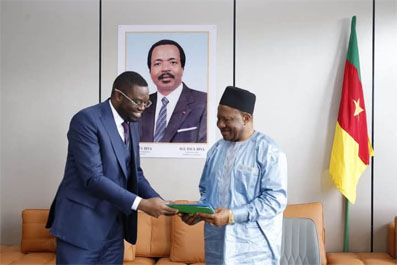 Idriss Confiance Mbé a présenté ses projets au très honorable Datouo