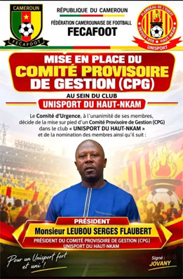 Unisport du Haut –Nkam : Un véritable Casus belli
